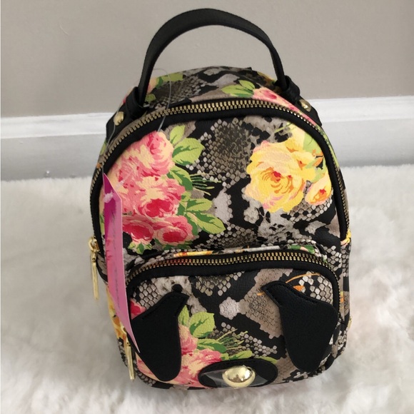 Betsey Johnson Bags Betsey Johnson Kitsch Backpack Floral Doggy